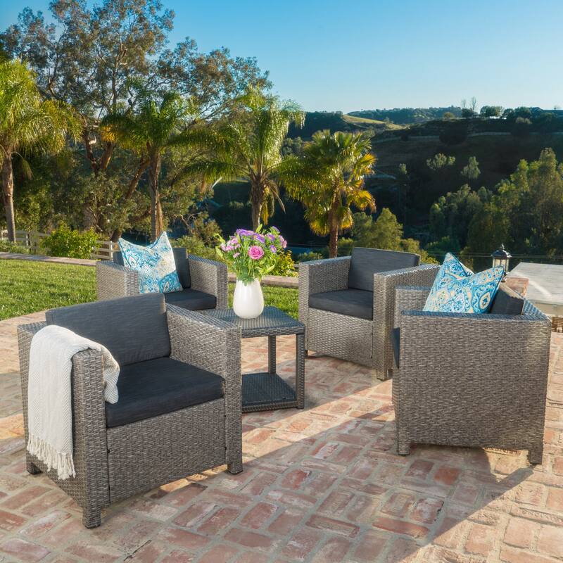 Club Chair Set of 4 - Black
