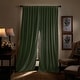 preview thumbnail 6 of 14, Martha Stewart Lucca Velvet Blackout Back Tab Curtains - Panel Pair or Valance