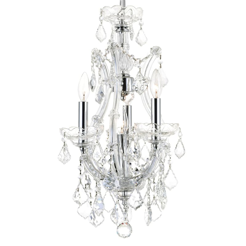 Maria Theresa 4 Light Up Mini Chandelier With Chrome Finish