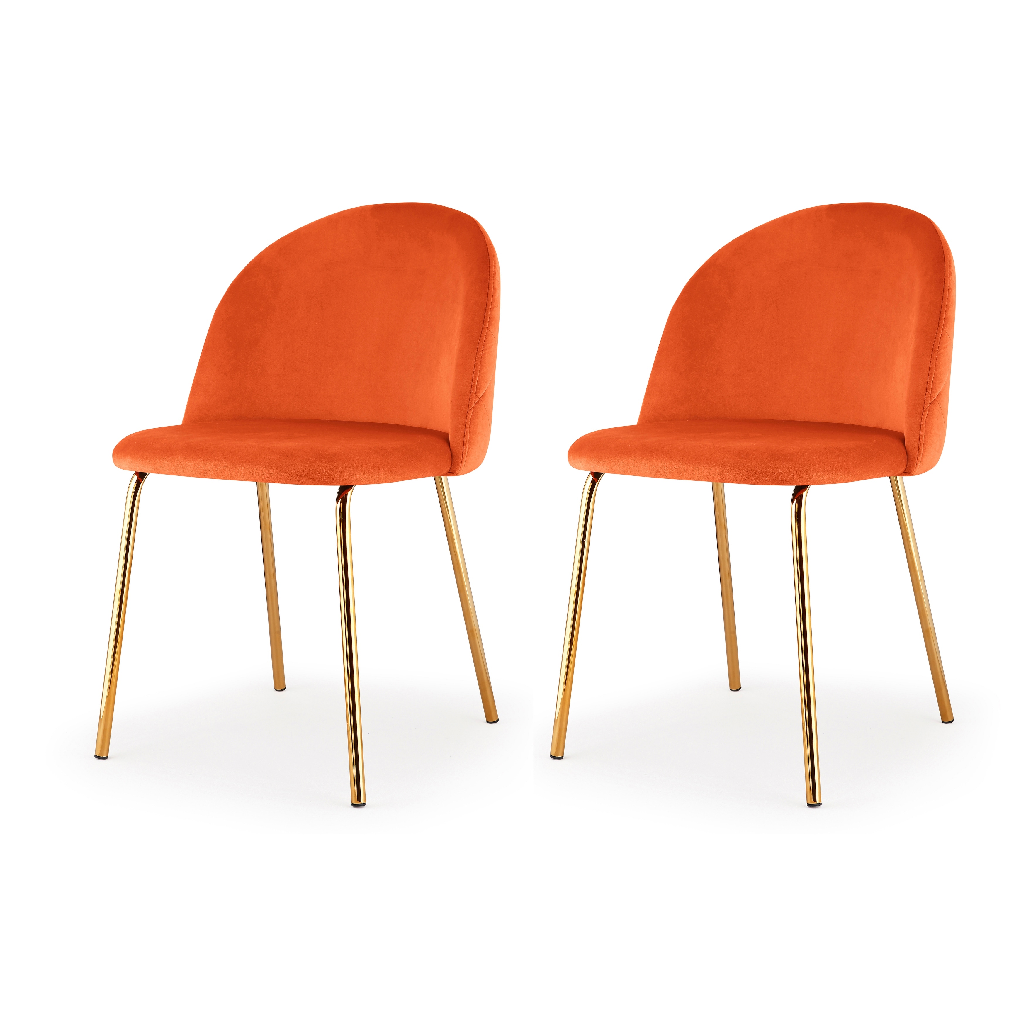 M60 Chair Gold Finish Set of Two