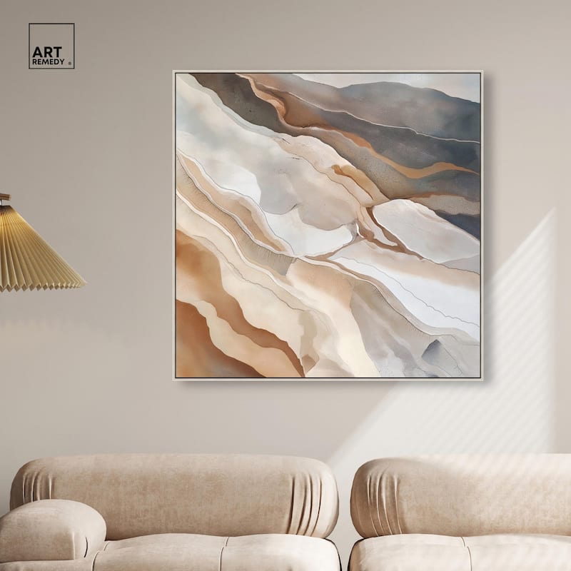 Earthen Flow Canvas by Art Remedy