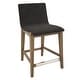 preview thumbnail 4 of 5, Uttermost Klemens Chocolate Counter Stool - 20"W x 38.5"H x 23"D