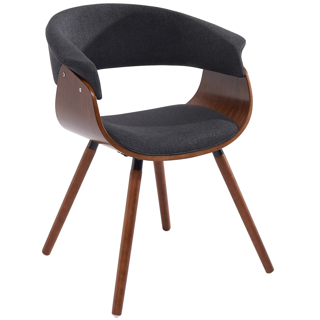 Mid-Century Fabric and Bentwood Accent/Dining Chair