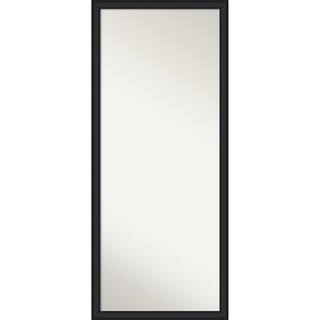 Oliver Narrow Non-Beveled Wood Framed Full-Length Floor Leaner Mirror
