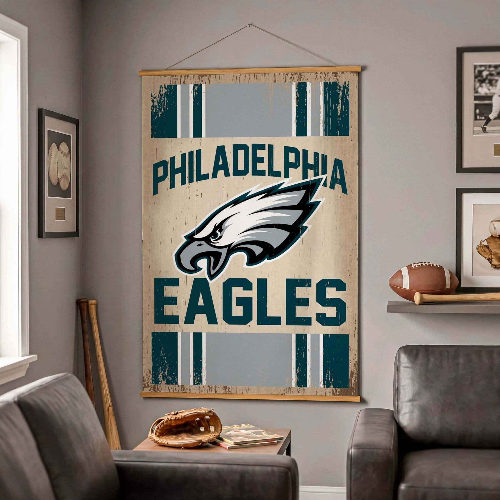 Philadelphia Eagles Canvas Wall Tapestry