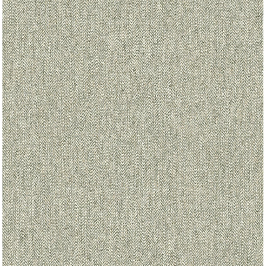 Herringbone Green Tweed Wallpaper