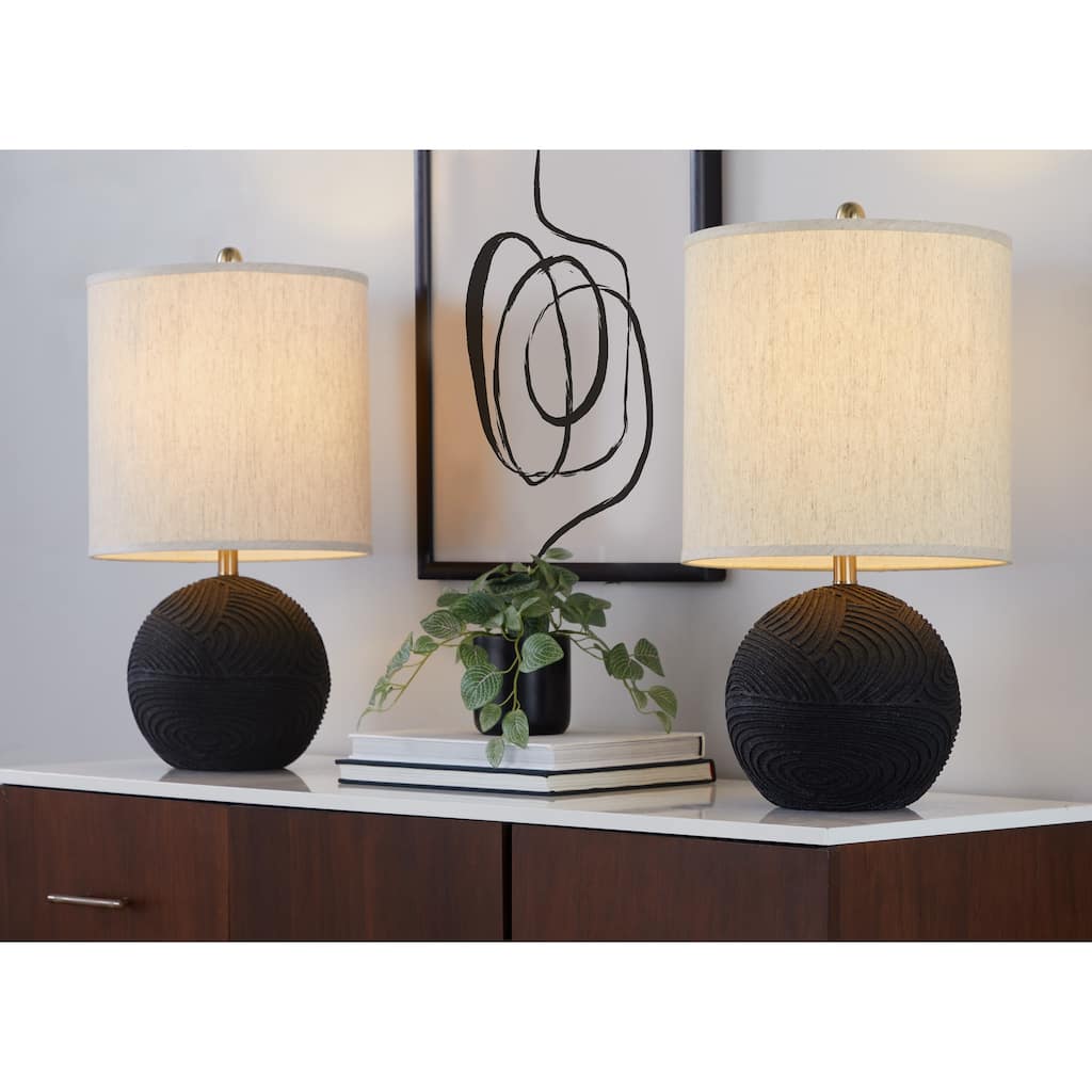 Porch & Den Kade 23" Polyresin Table Lamp (Set of 2)