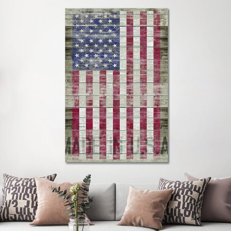 iCanvas "American Flag II" by Diego Tirigall Canvas Print
