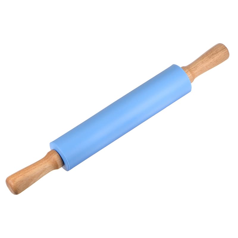 Silicone Rolling Pins for Baking 43cm x 5.2cm Blue