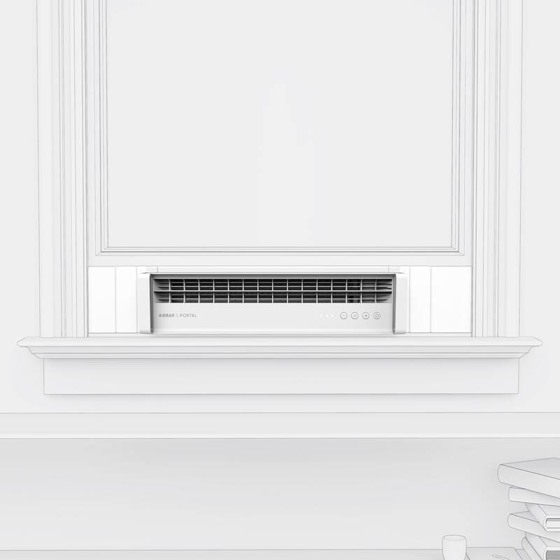 Sharper Image PORTAL Window Fan with 3 Speeds, Reversible Exhaust Mode