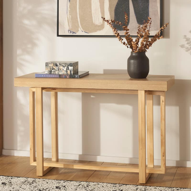 SAFAVIEH Otaki Solid Wood Console Table - 47"W x 16"D x 30"H - Natural