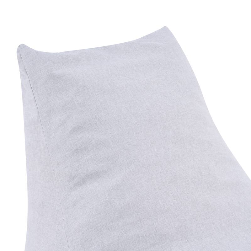 Christopher Knight Home - Lila Outdoor Patio Ergonomic Upholstered Bean Bag Chair with Shredded Foam Filled & Removable Cover