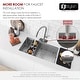 preview thumbnail 45 of 63, Undermount 33" Workstation Single-Bowl Stainless Steel Kitchen Sink