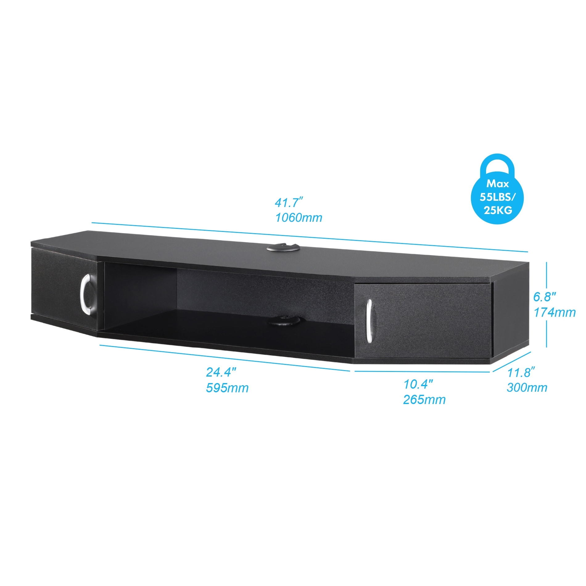 Fitueyes media clearance shelf installation
