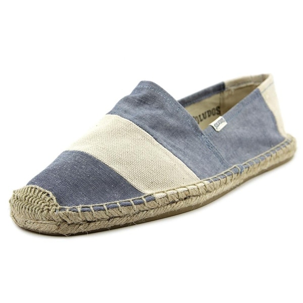 Soludos Original Espadrille Men Round Toe Canvas Blue Espadrille