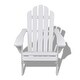 vidaXL Garden Chair Wood White - Thumbnail 1