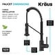 preview thumbnail 71 of 147, Kraus Bolden 2-Function 1-Handle Commercial Pulldown Kitchen Faucet