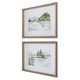 preview thumbnail 4 of 5, Uttermost Serene Lake Framed Prints, Set Of 2