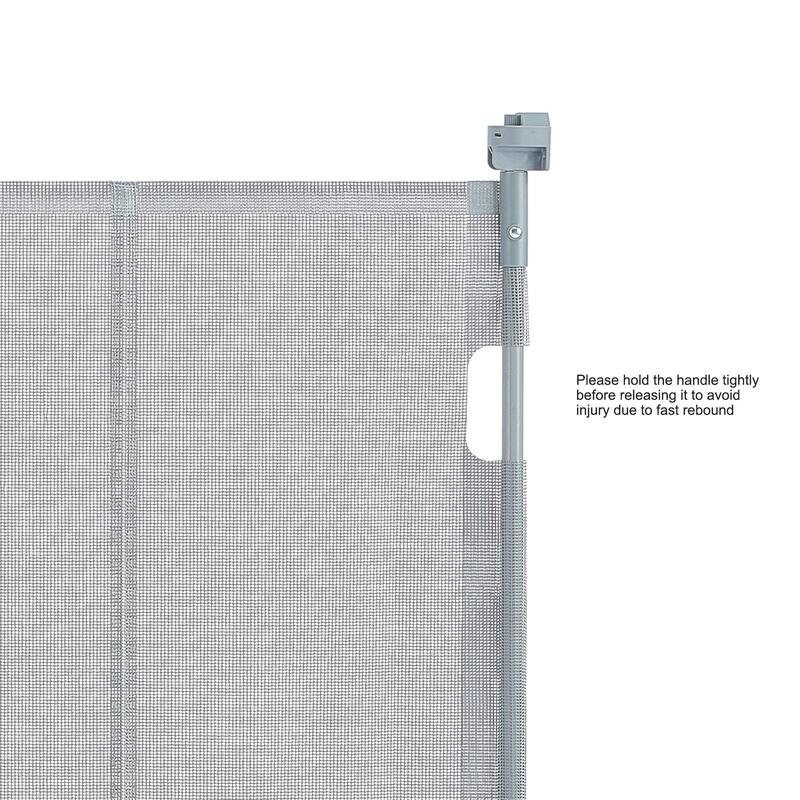 Mesh Foldable Wide Retractable Baby Gate Suitable for Playrooms Kitchens Or Hallways
