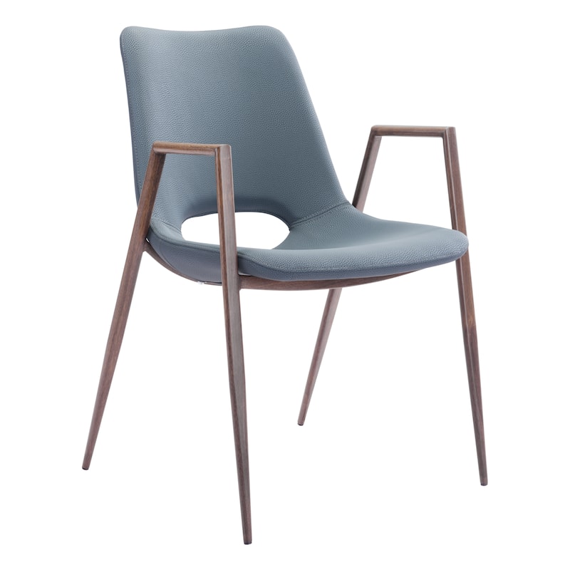Desi Dining Chair Beige & Walnut
