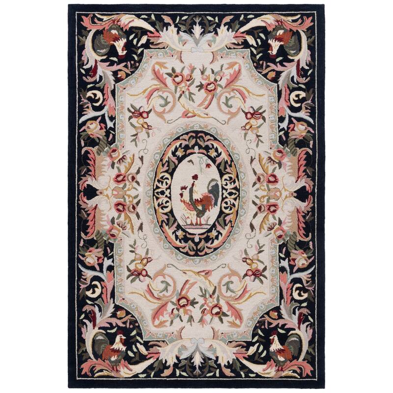 SAFAVIEH Handmade Chelsea Myranda French Country Rooster Wool Rug