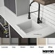 preview thumbnail 63 of 65, Karran QT-825 Drop-in 15-3/4" Single Bowl Quartz Composite Kitchen Sink