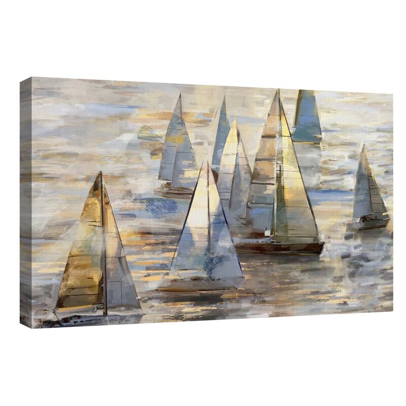 Sailing at Dusk Light by Studio Arts Canvas Art Print