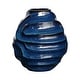 preview thumbnail 4 of 3, Uttermost Helix Swirl Blue Outdoor Vase