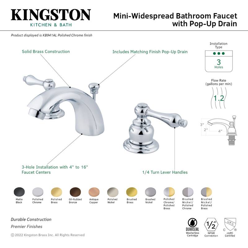Victorian Mini-Widespread Bathroom Faucet