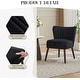 preview thumbnail 4 of 19, Modern Velvet Accent Chair Set of 2, Soft Upholstered Living Room Chair with Wooden Legs
