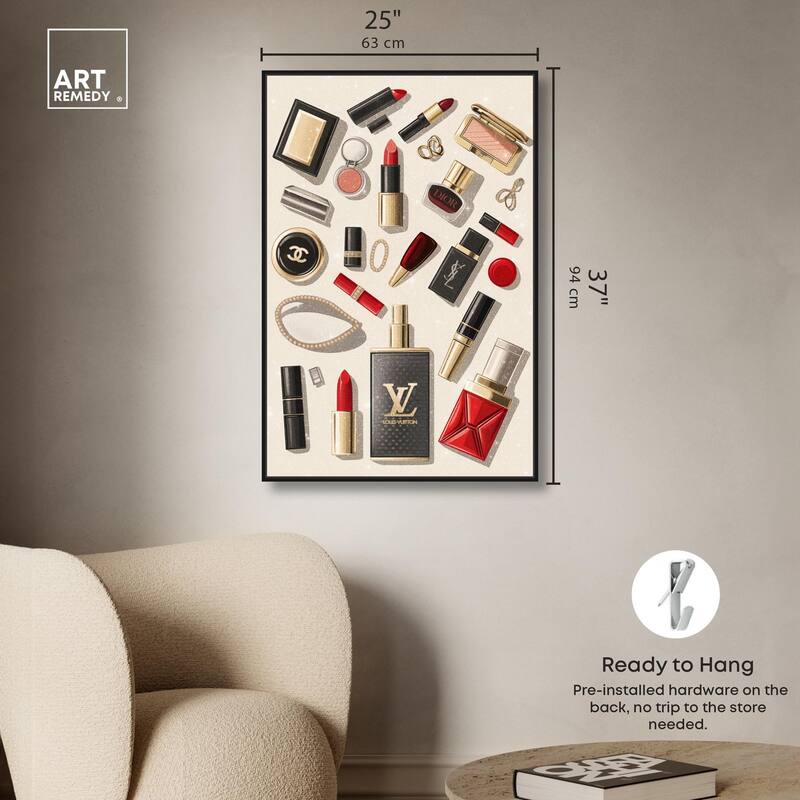 Luxury Makeup Collection Canvas by Art Remedy