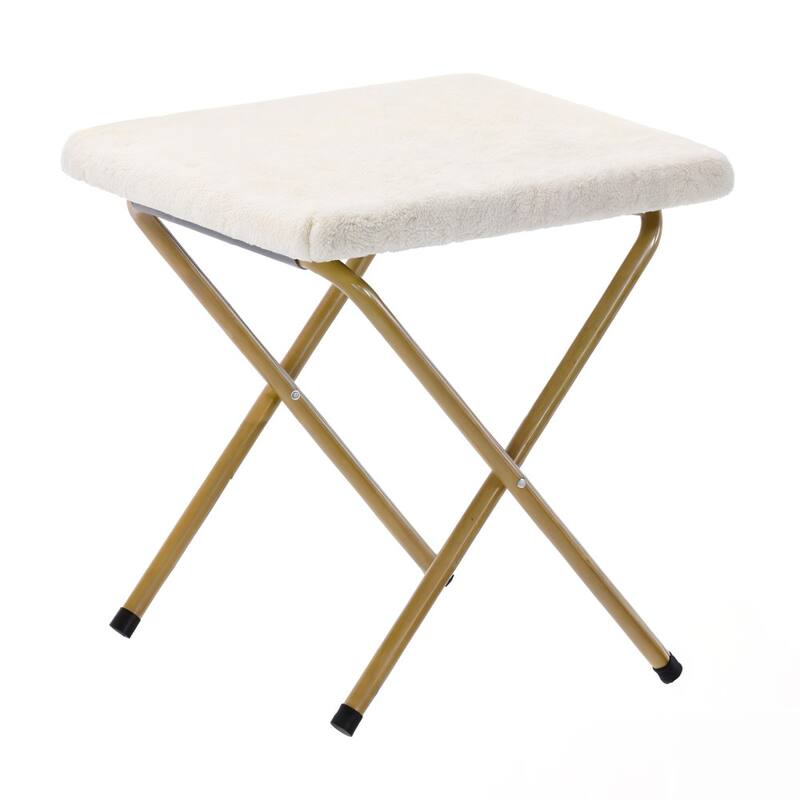 Upholstered XL Folding Saucer Chair with Ottoman - 31"D x 35.75"W x 33.5"H