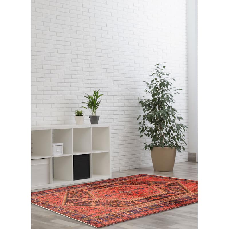 ECARPETGALLERY Hand-knotted Andelz Black Wool Rug - 4'6 x 7'4