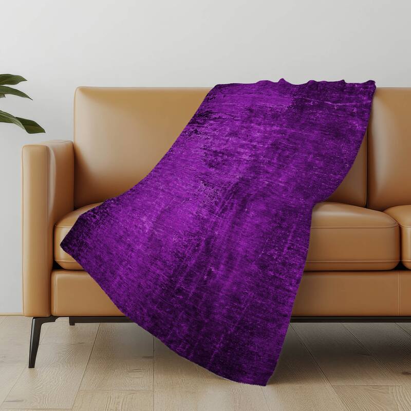 Premium Machine Washable Abstract Ombre Sherpa Throw Blanket