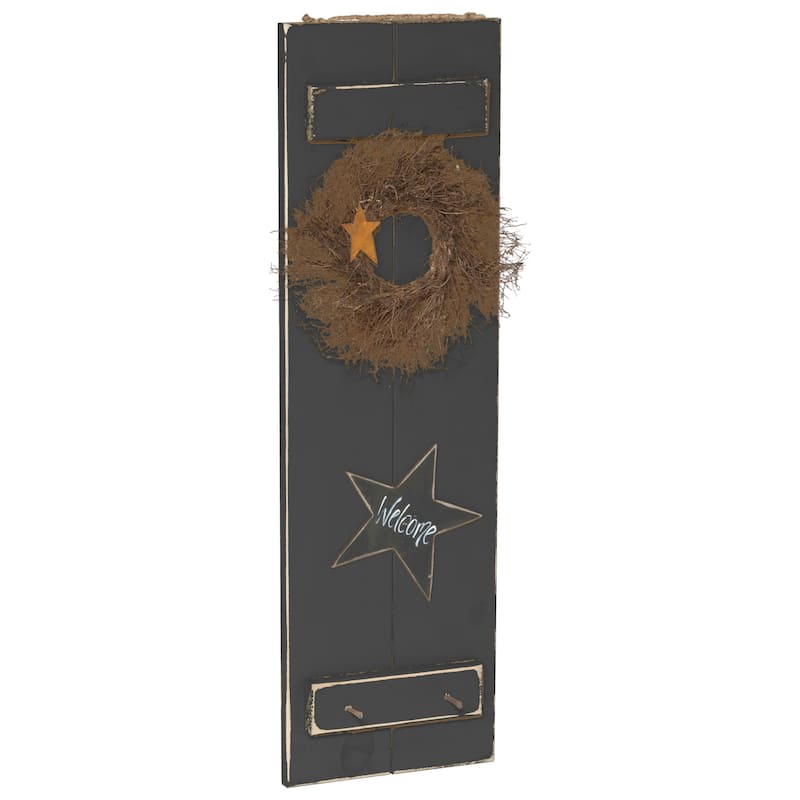 Farmhouse Large Primitive Shutter - Black
