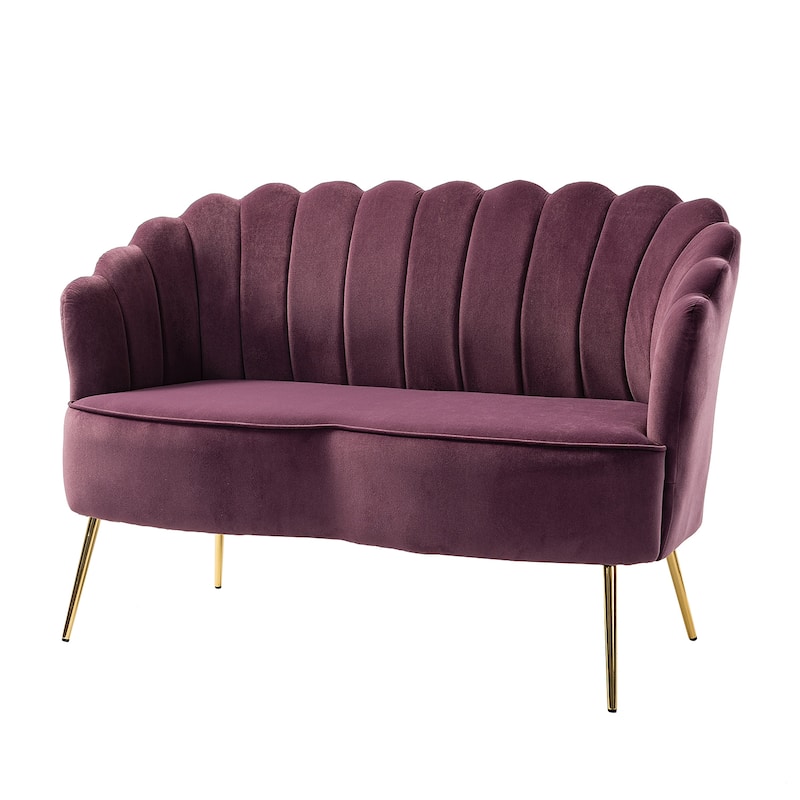Xabier 52''Loveseat with Flower Shaped Back Design