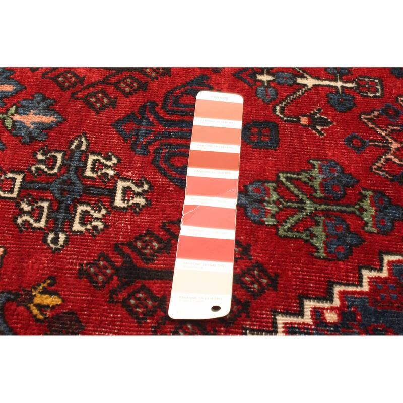 ECARPETGALLERY Hand-knotted Anatolian Red Wool Rug - 4'3 x 6'5