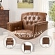 preview thumbnail 4 of 72, Tufted Accent Chair Vegan Leather Armchair for Living Room