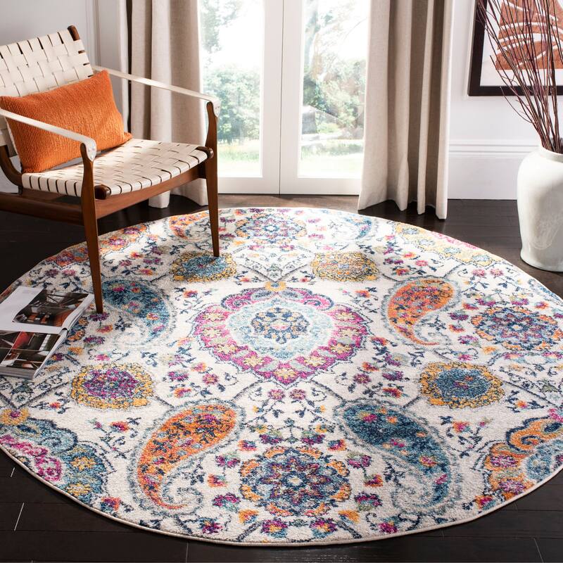 SAFAVIEH Madison Belle Boho Glam Paisley Pattern Area Rug