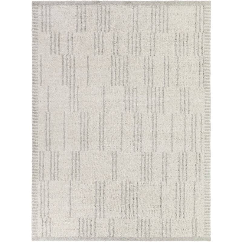 Ulric Distressed Modern Stripe Area Rug