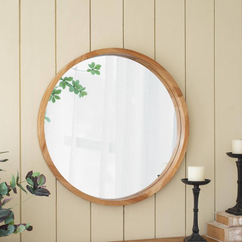 Round wall mirror for living room