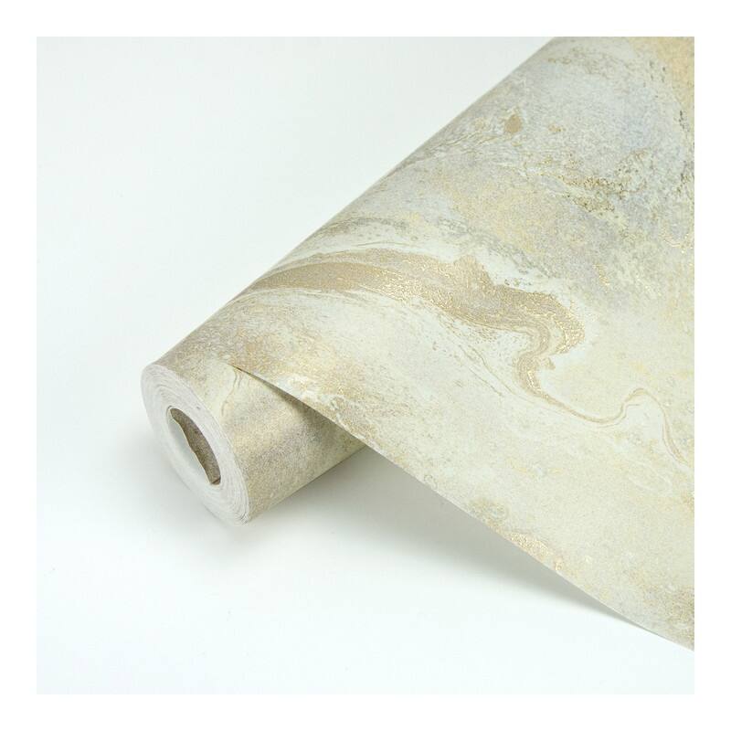 Brewster Tory Gold Texture Wallpaper - 21 x 396 x 0.025