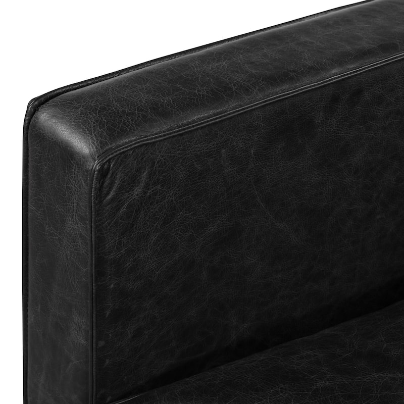 Poly & Bark Mateo Lounge Chair - Full Grain Genuine Italian Leather
