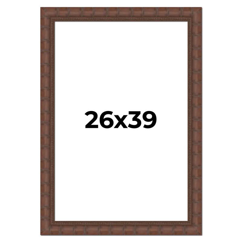 26x39 Frame Pewter Solid Wood Picture Frame Width 1.625 Inches | Interior Frame Depth 0.6875 Inches