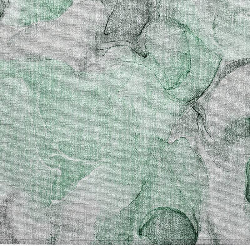 Allus Artistic Abstract Weather Resistant Classic Meets Modern Outdoor Rug