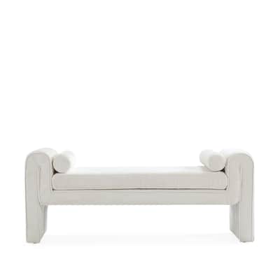 Manhattan Comfort Modern Concord Chenille 59 Inch Bench