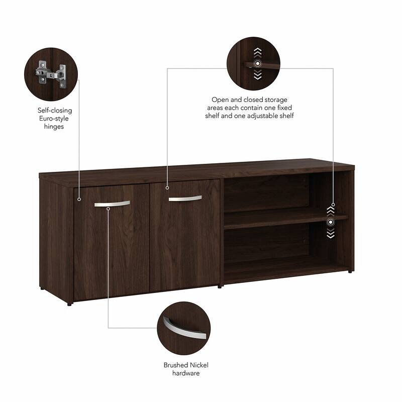 Hybrid 72W Computer Desk with Storage Set by Bush Business Furniture