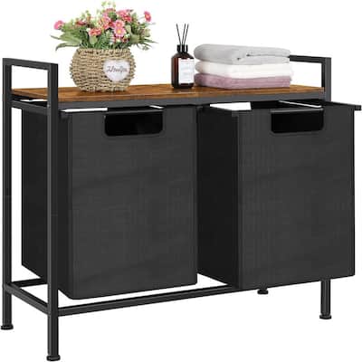 Laundry Hamper 2 Section - 28.5"L x 11.8"W x 29.3"H
