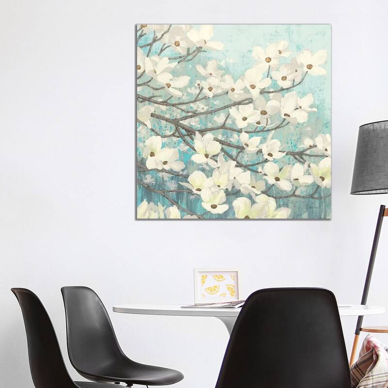 iCanvas "Dogwood Blossoms II" by James Wiens Canvas Print - 37x37x1.5