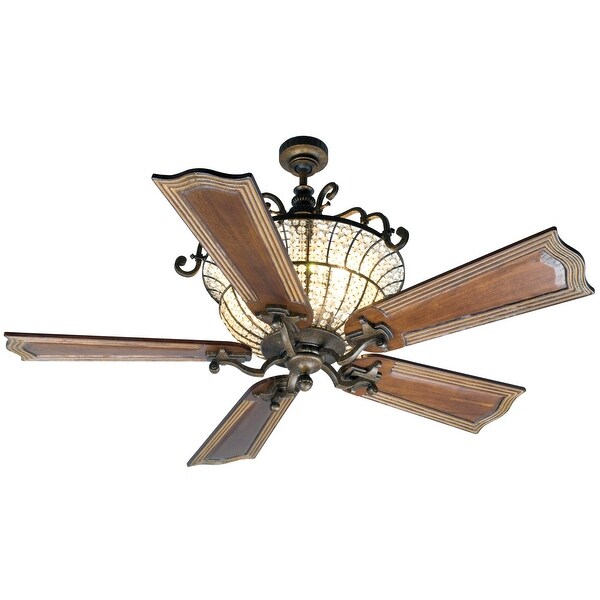 Craftmade K10661 Cortana 56in 5 Blade Dc Indoor Ceiling Fan Blades And Remote Included Peruvian